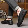 Genuine leather men's leather shoes, casual black soft sole, comfortable men's shoe cover, men's Lefu shoes, driving shoes38-44