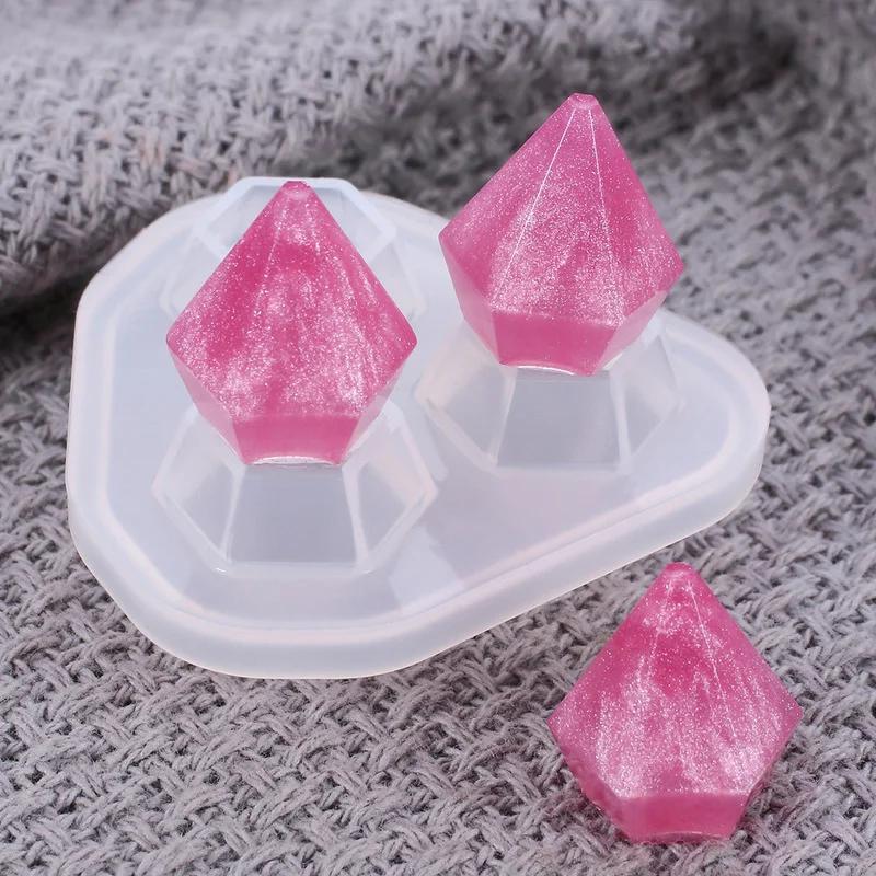 1Pcs Mini Diamond Shaped Silicone Mold DIY Handmade for Jewelry Accessories Mould White Cake Decor Mold Kitchen Supplies