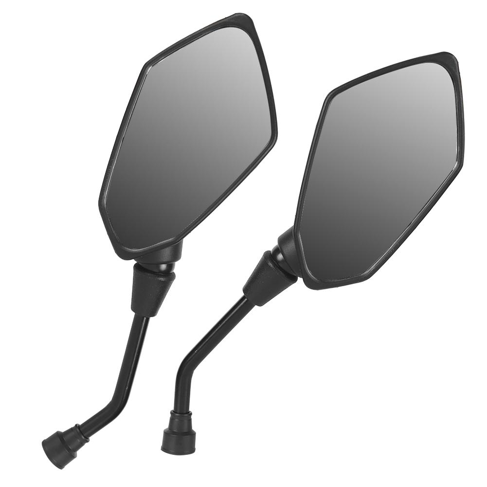 

Pair of Motorcycle Modification Universal Rearview Wing Mirror Motorbike Accessory Black8mm