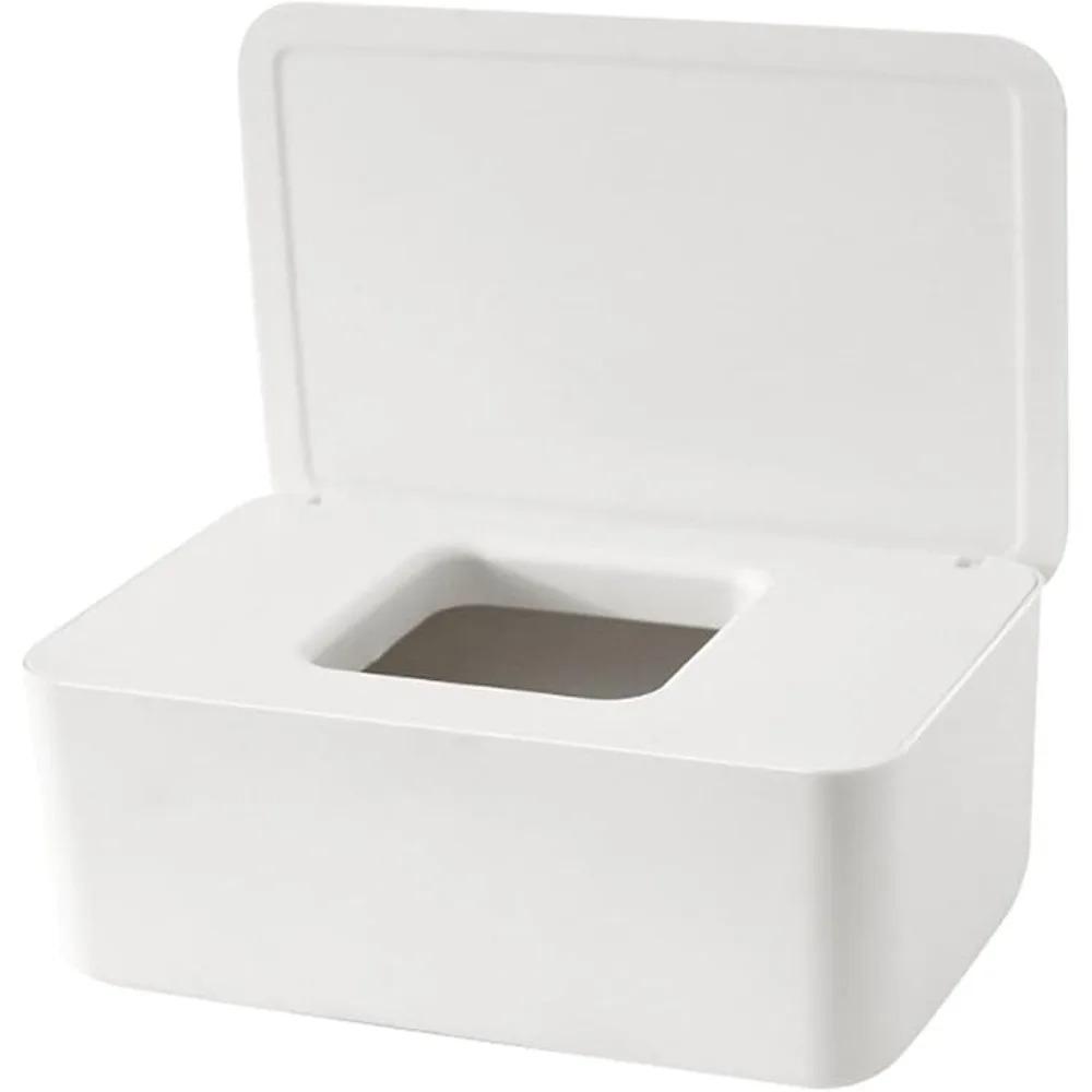 Lid Design Tissue Box Dustproof Wet Tissue Box Holder Portable Paper Organizer for Office Home Accessories Car Tissue Holder