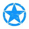 Off-road Vehicle Engine Hood Decoration Star Shaped Sticker Car Body PVC Decals Personalized Decal Sticker