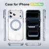 Magnetic Case With Hidden 360 Rotating Stand For iPhone 13 14 15 16 17 Pro Max Metal Camera Frame Colorful Shockproof Cover Support MagSafe Charging