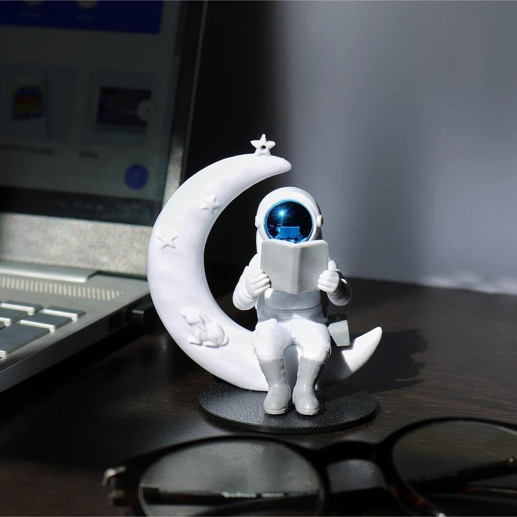 Niedliche Astronautenfigur aus dem Weltraum Actionfigur Spielzeug Statue für Ausstellungsstück Heim Wohnzimmer Dekor Büro Schreibtischdekoration Armaturenbrett