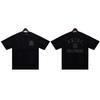 Cross-border Supply 25 Spring and Summer New AM1R1 ICON Tie-dye Letter Printing Men's and Women's Casual Short-sleeved T-shirt Wholesale