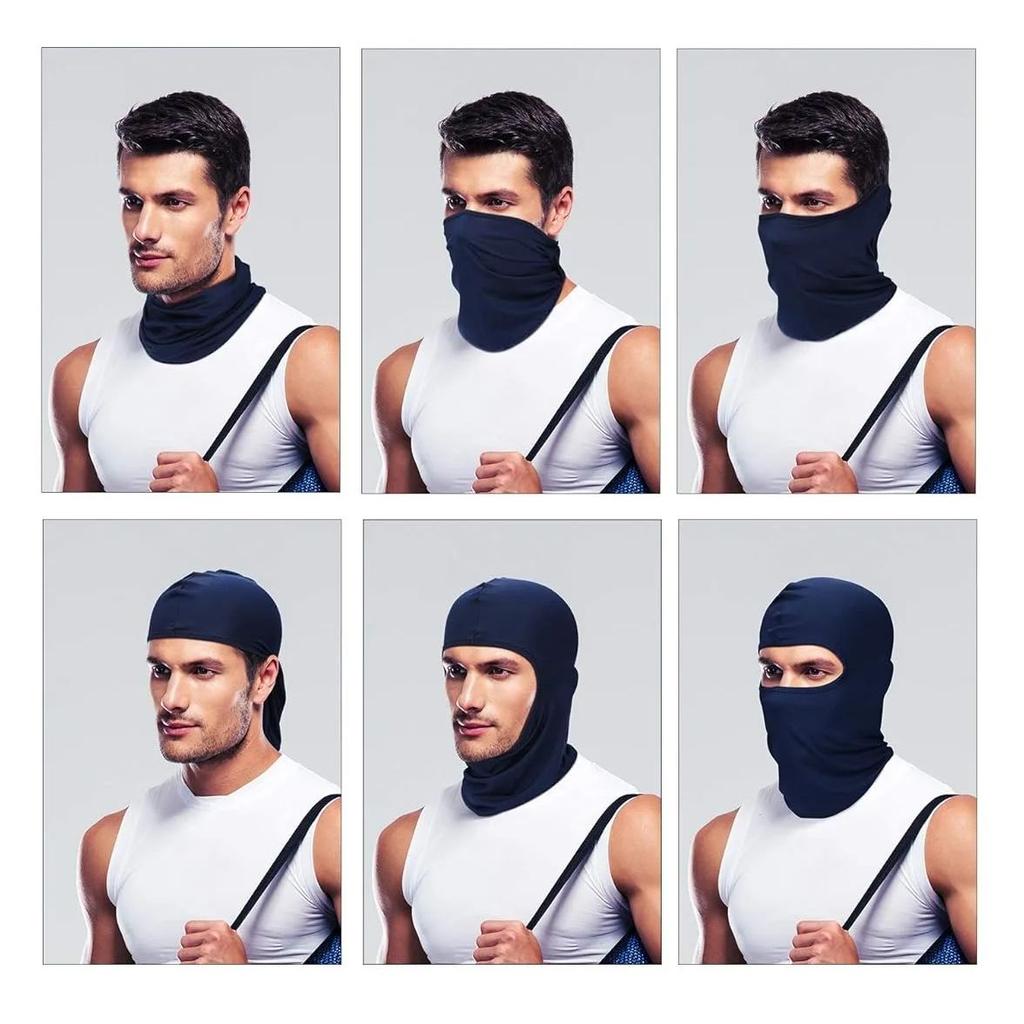 1 Pcs Ski Mask Men Balaclava Pasa Montañas Para Hombre Hood Protection Full Face Cover Cooling Neck Gaiter Bandana