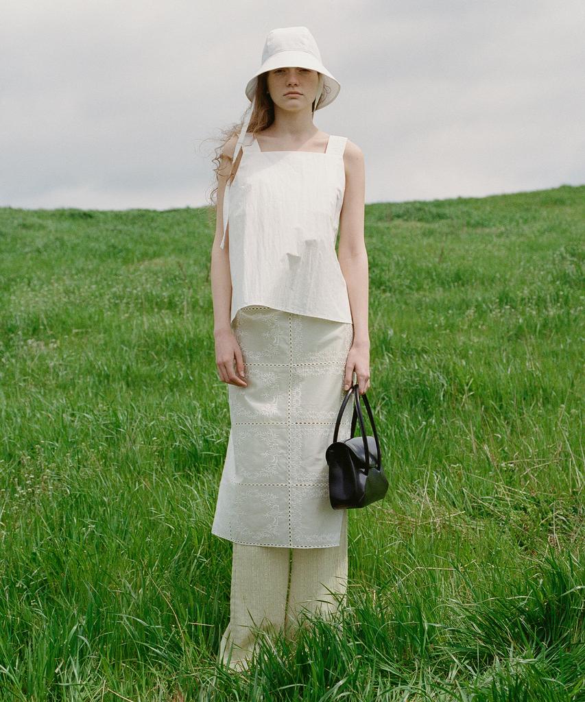 Leuba Lace Layered Skirt - Ivory