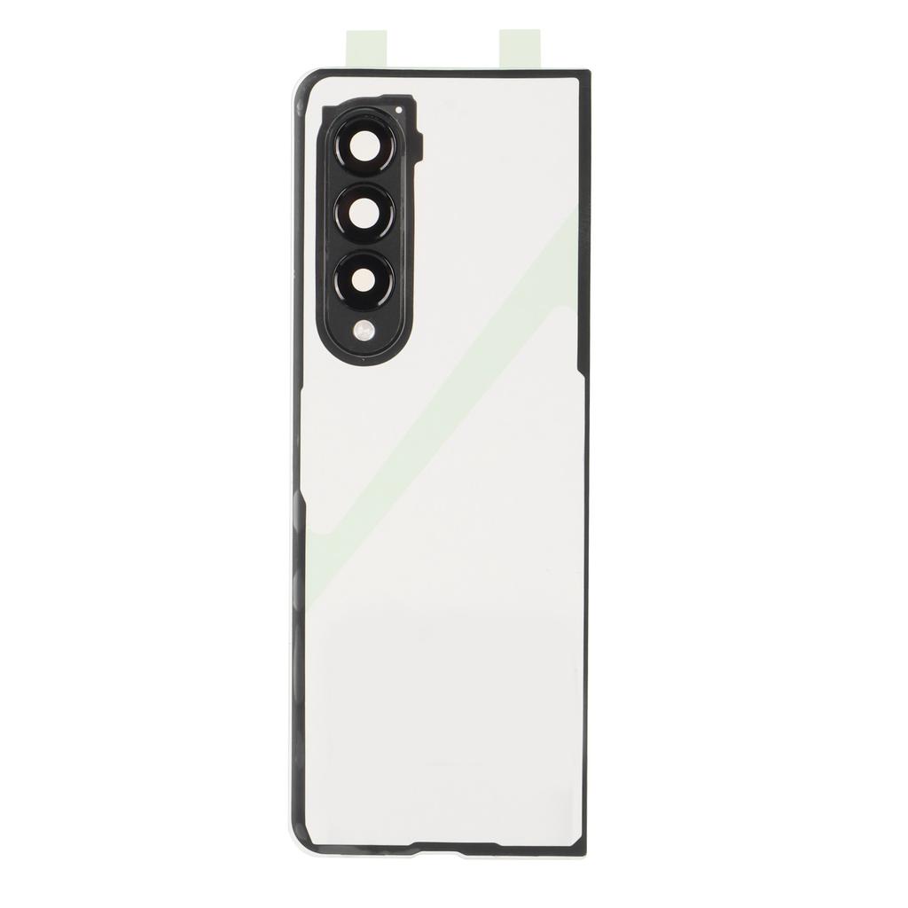 Cover Posteriore in Vetro Trasparente per Cellulare Sostitutiva per Fold 3 5G F926 con Supporto per Telefono e Foro per Obiettivo Fotocamera