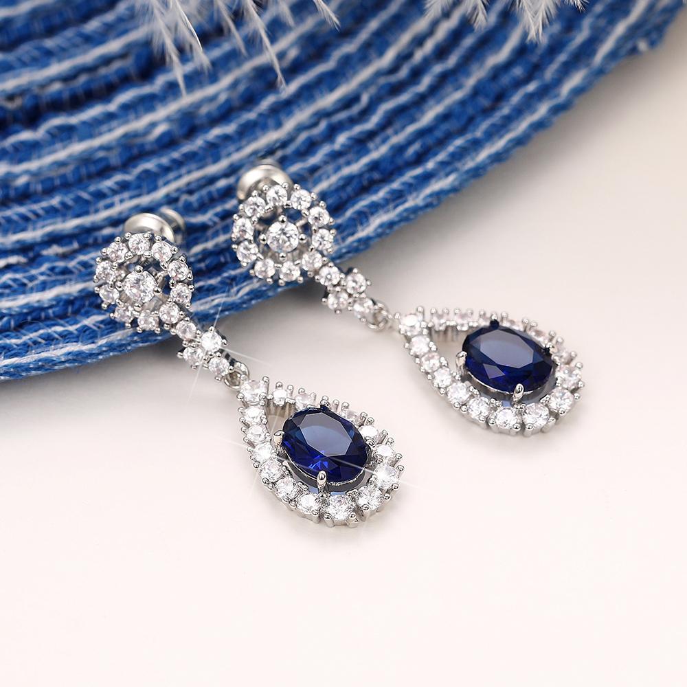 Huitan Temperament Women's Wedding Dangle Earrings Luxury Fashion Cubic Zirconia Earrings Gorgeous Lady Jewelry Drop ShippingGood product