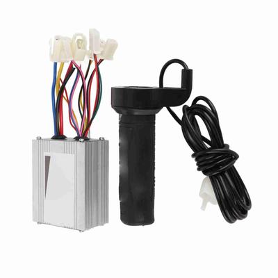 Controlador de Velocidad de 12V 500W Set de Acelerador de Puño Accesorio para Bicicleta Eléctrica Scooter E‑Bike