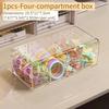 Hair Accessories Organizer Acrylic Storage Box Clear Hair Tie Organizer For Headband Cosmetic Storage Box Desk Jewelry Organizer