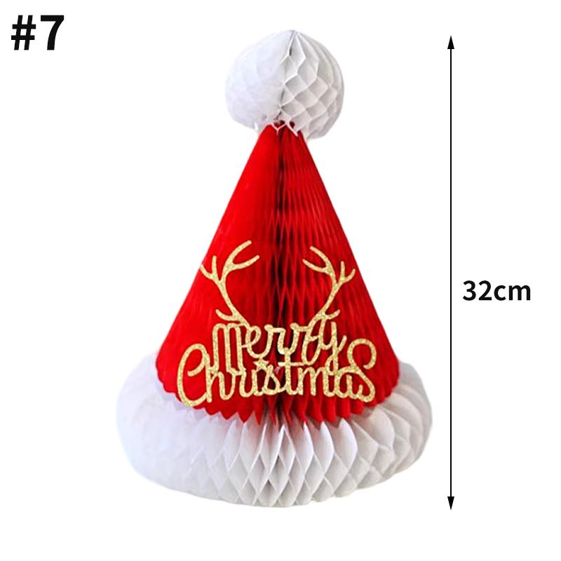 2026 Christmas Tree Honeycomb Ball 3D Folding Christmas Tree Ornament Desktop Decoration  for Xmas Navidad Happy New Year Decor