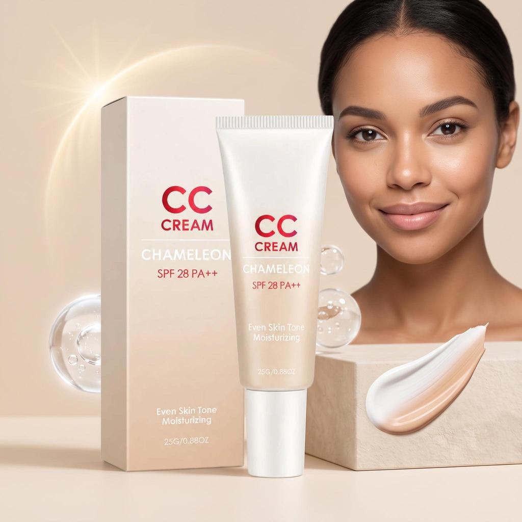 Moisturizing CC Cream, Color-adjusting, Even Complexion, Long-lasting Wear, Moisturizing, Sun Protection, CC Cream
