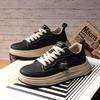 Retro Autumn New Leather Thick-soled Breathable Casual Shoes Sports Board Shoes