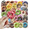 50Pcs/Set Sweet Doughnuts Series 01 PET Stickers Waterproof DIY Fashion Doodle Decals Stickers