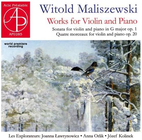 

CD - Maliszewski: Works for Violin and P AP0285 Japan Soul/Funk Used