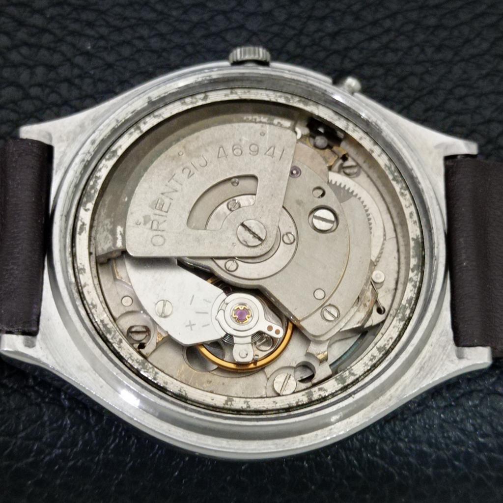 AUTOMATIC VINTAGE ORIENT CRYSTAL 46941 JAPAN MENS ORIGINAL DIAL WATCH A706955-1