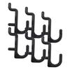 50 Pcs/100 Pcs Black Pegboard J Style Hooks Heavy Duty Plastic J Shape Peg Hook Peg Board Tool Organizer Wear-resistant