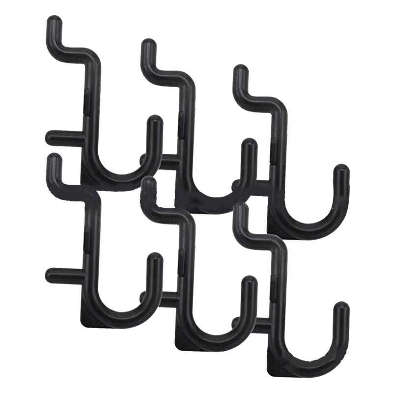 50 Pcs/100 Pcs Black Pegboard J Style Hooks Heavy Duty Plastic J Shape Peg Hook Peg Board Tool Organizer Wear-resistant