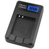 Compact ABS Camera Battery Charger LCD Display for 50 55 60 65 80 75 Camera Versatile Charging Option USB Charger