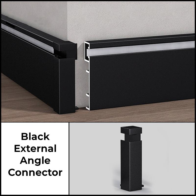 0.5/1M/pcs H50mm LED Skirting Line Aluminum Profile Surface Mount Baseboard Backlight Channel Corner Wall Decor Bar Strip Lights