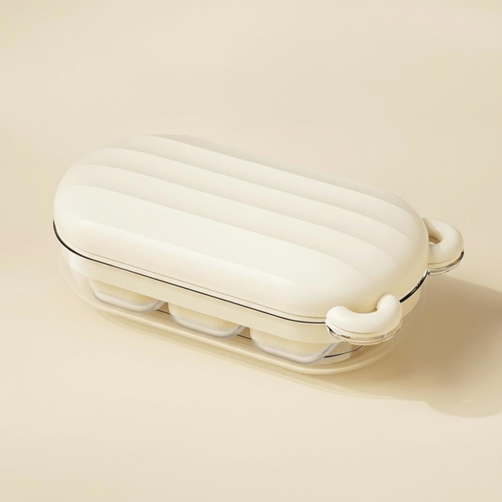 Food Grade Silicone Ice Cube Mold with Cover Press Ice Cube Box Creative DIY Ice Maker Kitchen