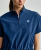 SERGIO TACCHINI W Comfortcool Lightweight Woven Short Sleeve Dress (Navy)