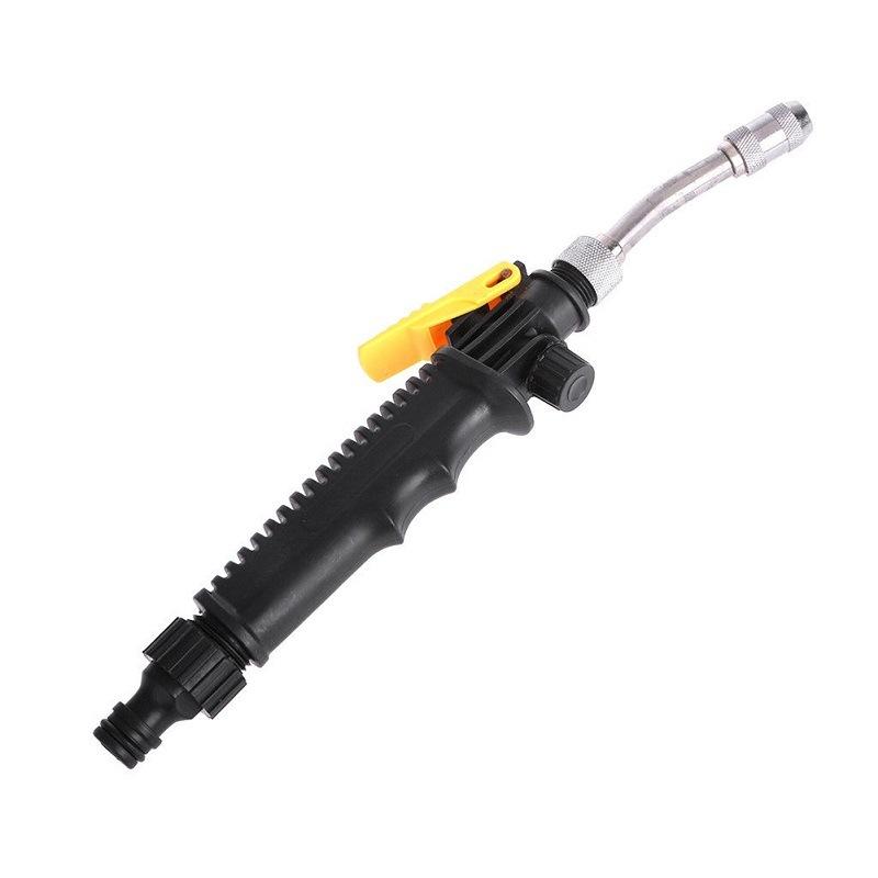 Heavy-Duty Long Stainless Steel Car Wash Nozzle with Ergonomic Handle & Quick-Connect Hose - High-Pressure Washer Wand