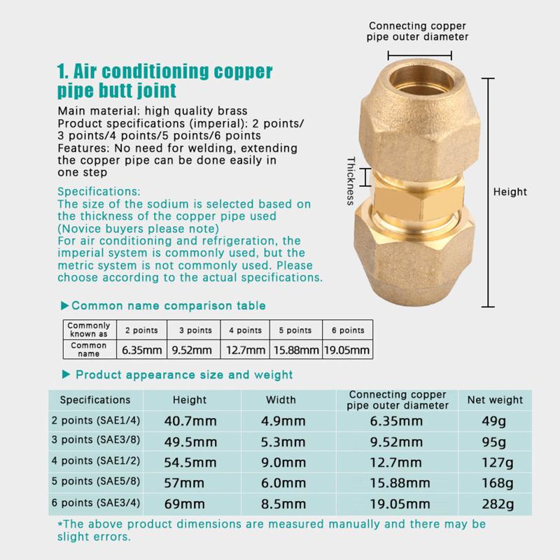 1 Stück 2 3 4 5 mm Schnellverbinder Gerades Rohrverlängerungsstück Schweißfreie Fittings Mit Bördelmuttern Kupferverbinder
