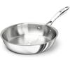 MICHELANGELO 20cm Stainless Steel Frying Pan and Dishwasher Safe Construction Molding Uncoated Free Lightweight High Heat Conductivity Suitable for