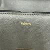 Pristine Valextra Shoulder Bag Nolo Medium Dark Gray Soft Calfskin Skin Leather Used