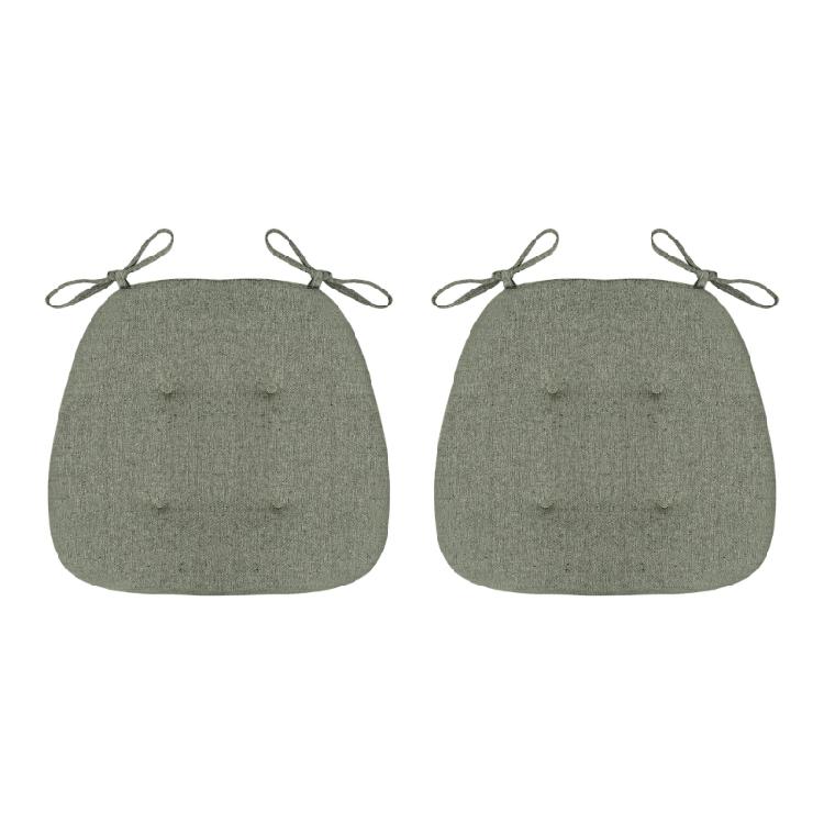 Juego de 2 Cojines para Silla Tejido de Algodón Lino Almohadillas Gruesas para Asiento Multiusos Para Comedor Oficina Diseño Ergonómico de Soporte