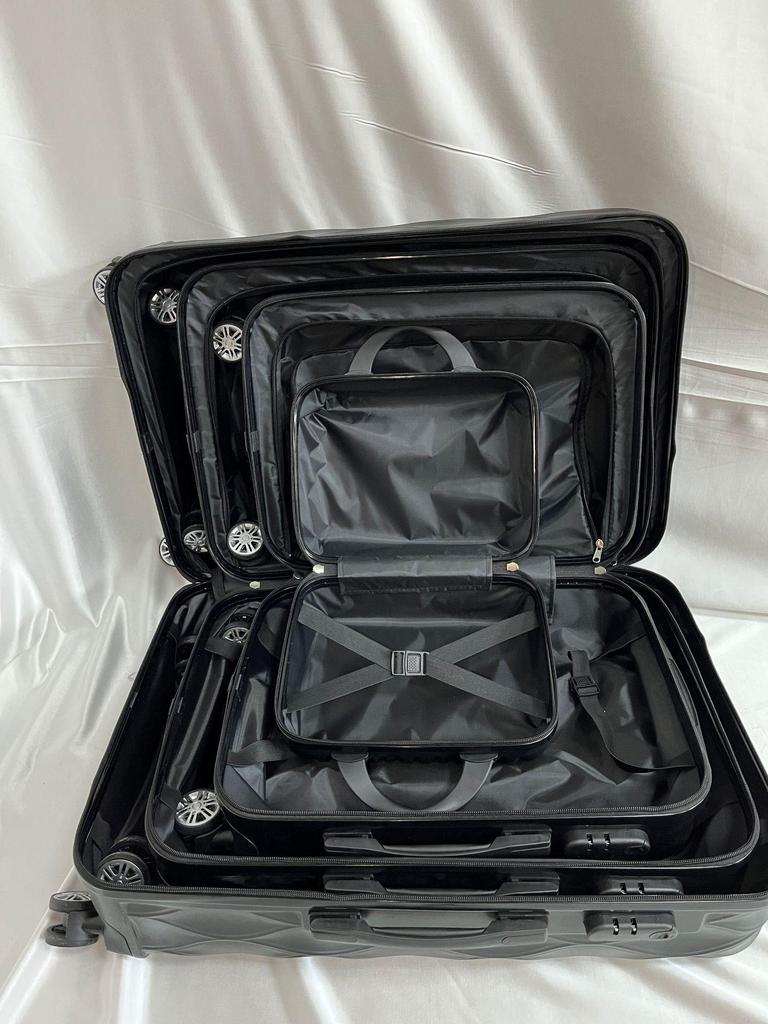 Universal Trolley Case Set: 28"/24"/20"/12" ABS Luggage with Wheels