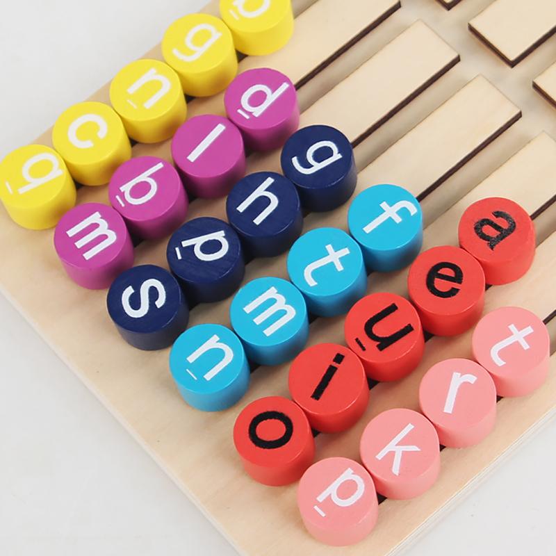 Montessori Vowels Go Position Spelling Word Letter Game Letter Maze Matching Game Logical Reasoning Training Educational Toys