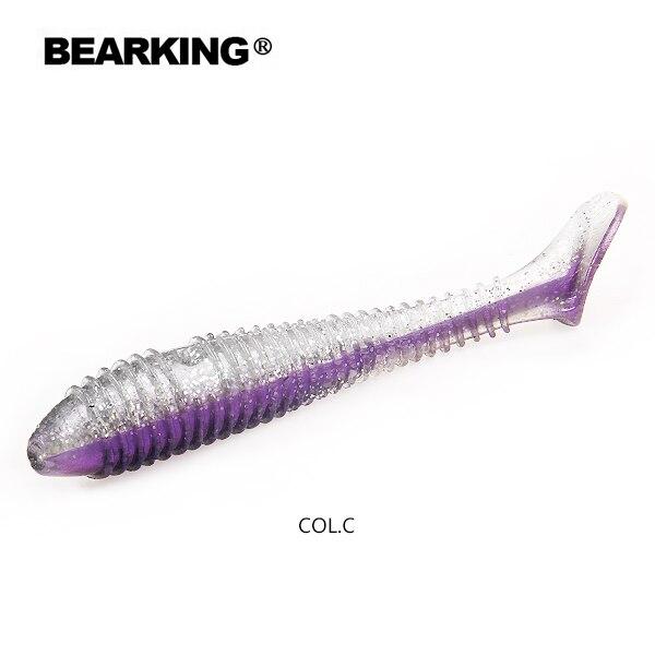 

Хорошая рыболовная приманка Bearking, мягкая приманка, профессиональная приманка 4 дюйма, 6 шт., 10 см/10 г, качественные искусственные воблеры для карпа C