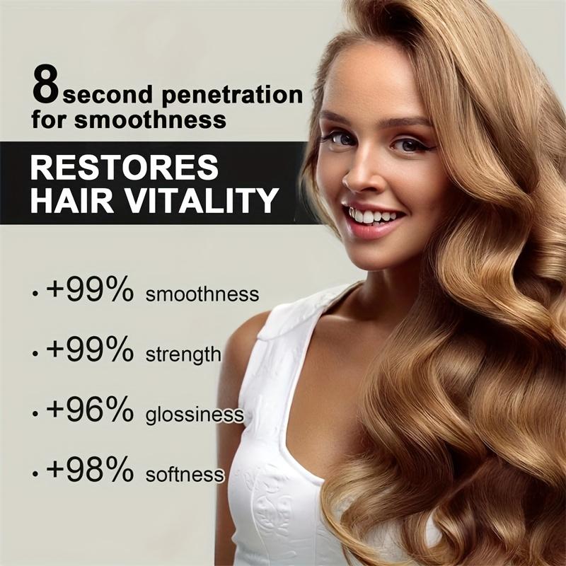 Keratin Intensive Feuchtigkeitsspendende Haarmaske – Macht das Haar weich und geschmeidig, Dauerwellen und Färben von geschädigtem, trockenem und krausem Haar – Professionelle Haarpflegecreme