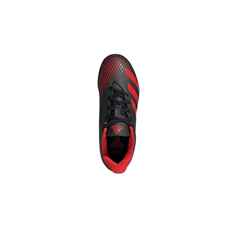 Adidas Predator 20.4 Tf J Round Toe Lace-Up Non-Slip Wear-Resistant Low-Top Soccer Shoes Kids Soccer Shoes Black EF1956