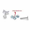 Internally Threaded Body Piercing Jewelry G23 Titanium Dangle Charm Earring  Cartilage Piercing
