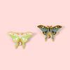 Unique Geometric Butterfly Insect Metal Badge Brooch For Stylish Accessories