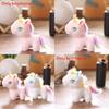 Porte-clés Peluche Poney Mignon en Peluche Courte Douce pour Décoration de Sac et Cadeaux