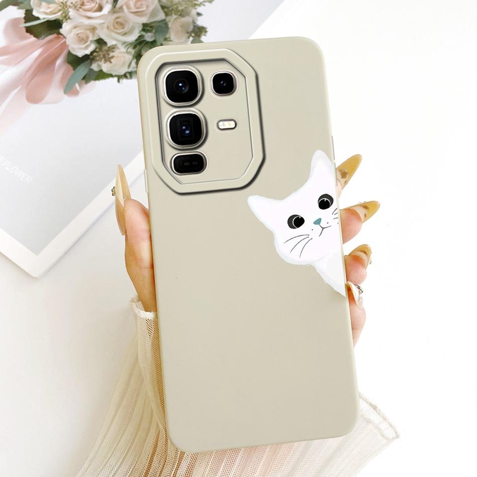 For Infinix Note 50 Pro+ Cute Cat Flower Cartoon Phone Case For Infinix Note 50 Pro Plus X6856 Shockproof Soft Silicone Bumpers