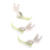 3PCS Plastic 0.3cm Zipper Presser Foot Industrial Single Needle Lockstitch Sewing Machine Accessories Spare Parts Presser Foot