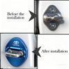 CKMY4 4pcs Car Door Lock Cover Stainless Steel Auto Door Latch Protective Stickers For Toyota Rav4 Yaris Camry Land Corolla CHR Hilux