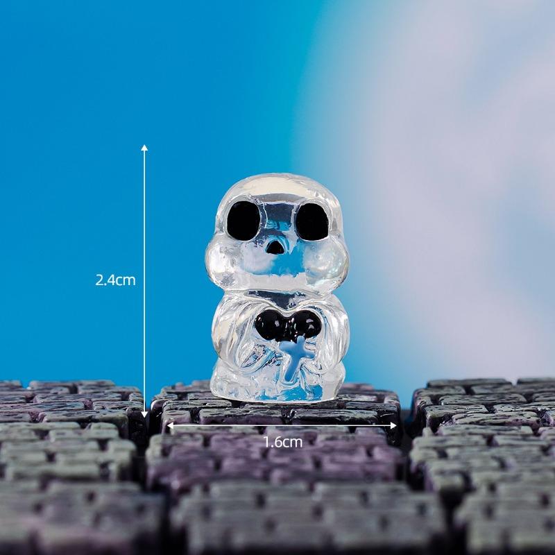 Mikro-Landschaft Halloween Kristallkugel Dekorative Accessoires Gesichtsloses Monster Geist Kürbis Harz Kleine Figur