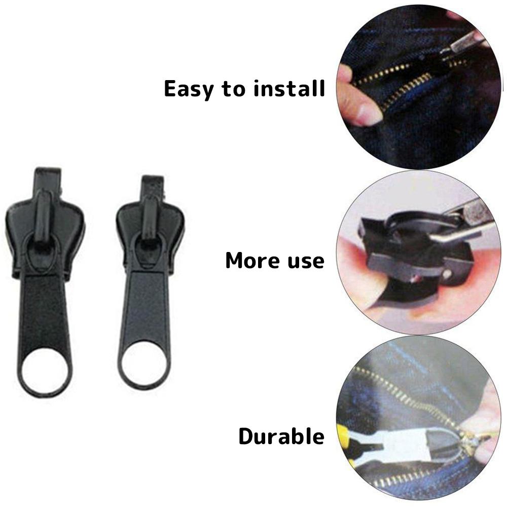 Reversible Zipper Double Sided Zip Head Puller Fixer Jacket Sliders Repair Replacement Tools