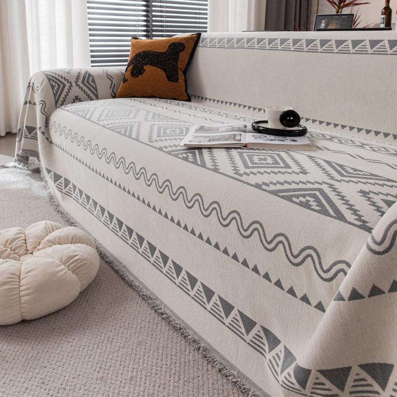 

Богемный водонепроницаемый чехол на диван из шенилла, всесезонная подушка для дивана, нескользящая наклейка, покрывало 180*130cm