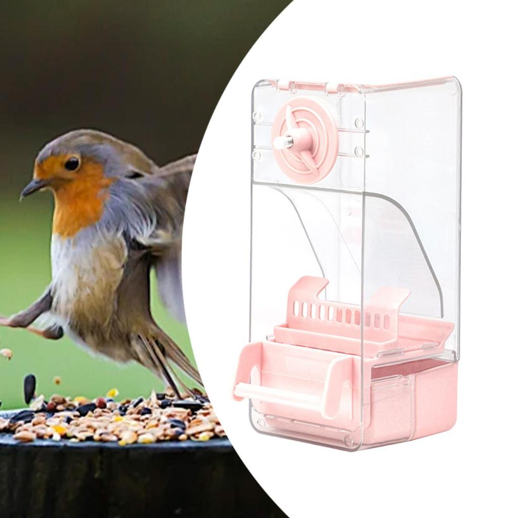 Bird Feeder Leakproof Hanging Pet Cage Feeder for Canary Cockatiel Budgies
