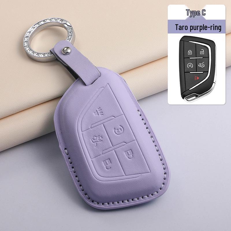 

Cadillac XT5 XT4 XT6 XTS CT4 CT5 CT6 ATSL Key Case with SRT Texture - Blue