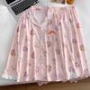 Imitation Cotton Pajamas Women's Spring and Autumn Cartoon Paradise Ruffle Edge Long-sleeved Loungewear