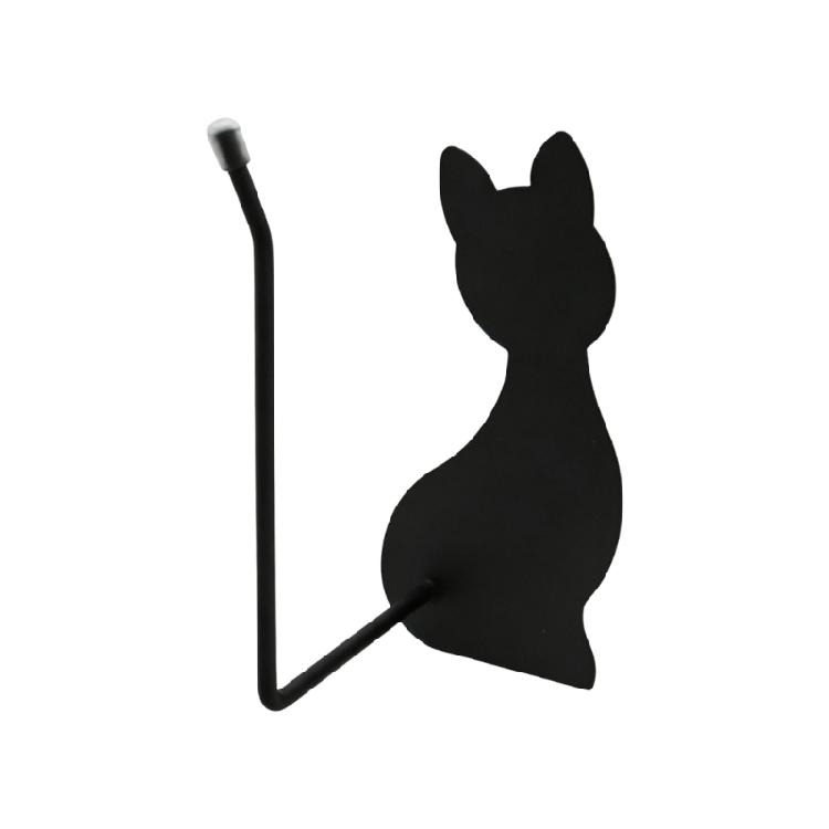 Elegant Cats Shaped Adhesive Hook Tissue Roll Dispenser For Home Office Kitchen Use Bathroom Decoration