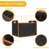 Caja de Almacenamiento Portabotellas de Fieltro para 12 Botellas con Divisor, Bolso Tote para Botellas de Licor con Asa Cómoda, Bolsa de Viaje Portátil para Botellas de Vino